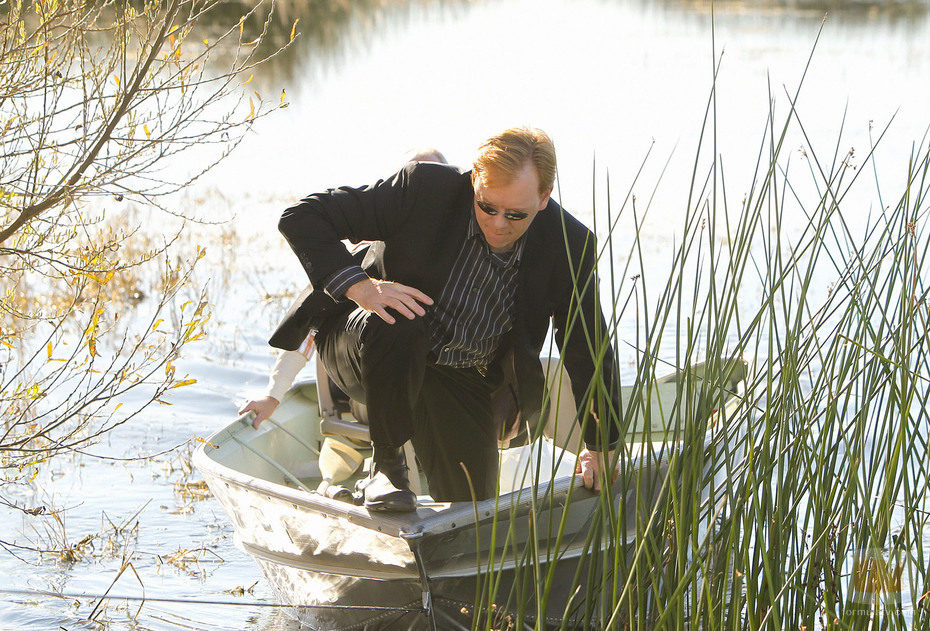 Horatio en la escena del crimen en 'CSI: Miami'