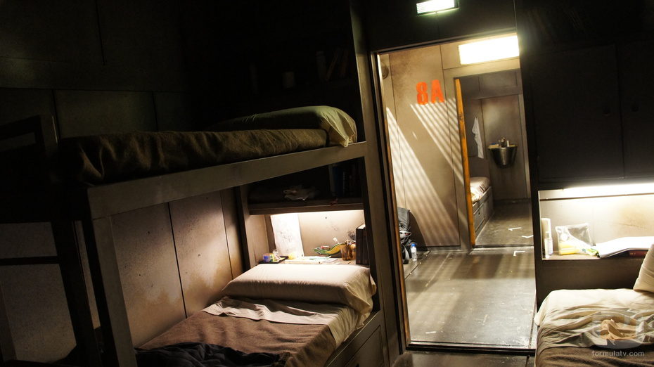 Vista de una de las celdas de 'La fuga' desde el otro lado del pasillo