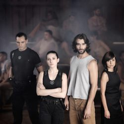 Protagonistas de la nueva ficción de Telecinco, 'La fuga'