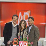 Maxim Huerta, Ana Rosa Quintana y Joaquín Prat celebran los 7 años de 'El programa de Ana Rosa'