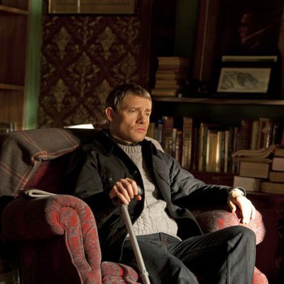Martin Freeman pensando en 'Sherlock'