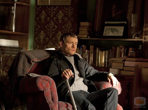 Martin Freeman pensando en 'Sherlock'