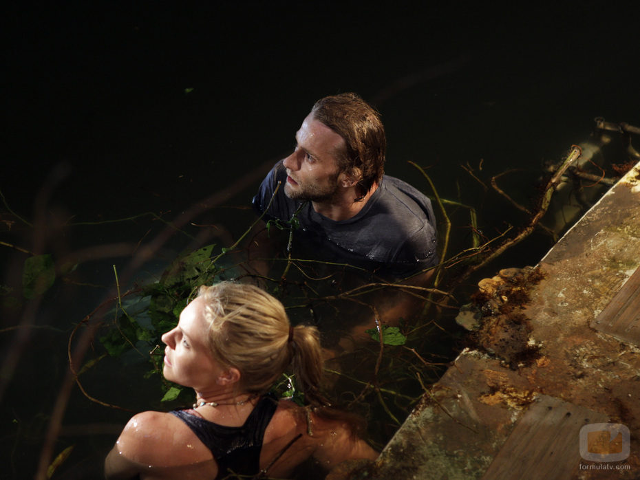 Joe Anderson y Eloise Mumford en el Amazonas en 'The River'
