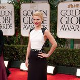 Claire Danes en los Globos de Oro 2012