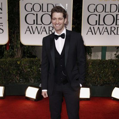 Matthew Morrison en los Globos de Oro 2012