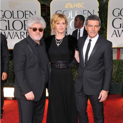 Pedro Almodóvar, Melanie Griffith y Antonio Banderas