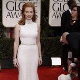 Jessica Chastain en los Globos de Oro 2012
