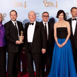 Hugh Bonneville y Elizabeth McGovern en los Globos de Oro 2012