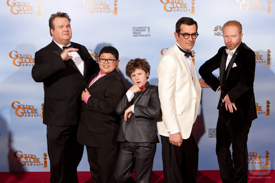 Los chicos de 'Modern Family' en los Globos de Oro 2012