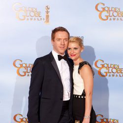 Claire Danes y Damian Lewis en los Globos de Oro 2012