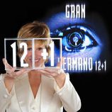 Mercedes Milá junto al logo de 'Gran Hermano 12+1'