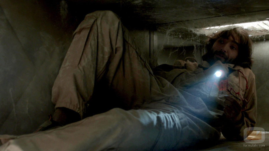 Aitor Luna intentan escapar en 'La fuga'