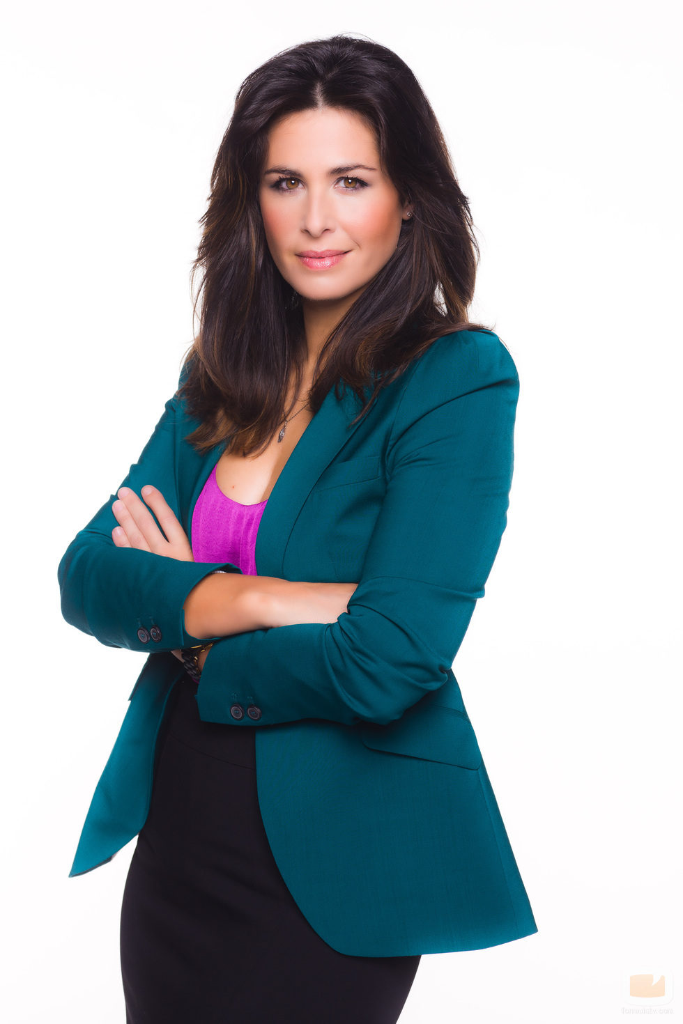 Posado de la presentadora Nuria Roca