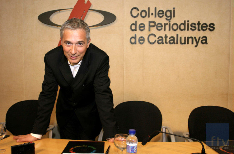Javier Sardá en el Col-legi de periodistes de Catalunya