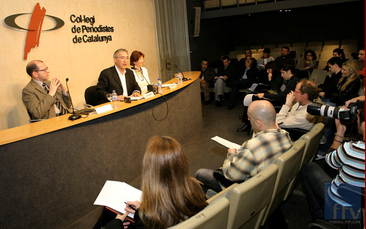 Javier Sardá conferencia en el Col-legi de periodistes de Catalunya