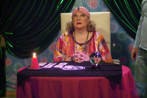 Eugenia de pitonisa en 'Aída'