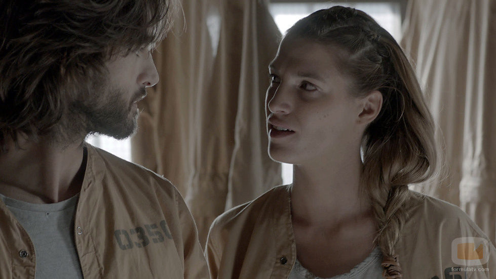 Aitor Luna y Laura Sánchez en 'La fuga'