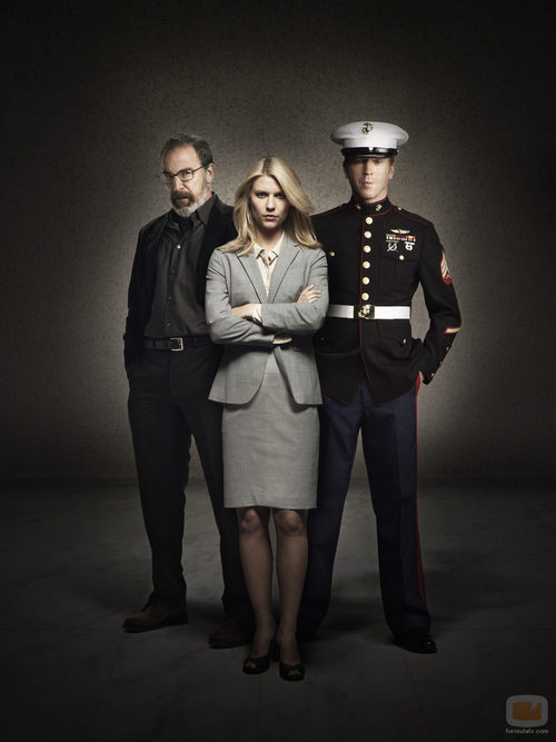 Mandy Patinkin, Claire Danes y Damian Lewis