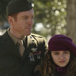 Damian Lewis y su hija en 'Homeland' Morgan Saylor