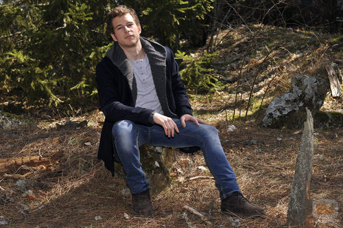 Álvaro Cervantes en la presentación de 'Luna, el misterio de Calenda'