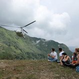 Aterrizaje en helicóptero en 'Desafio Everest'