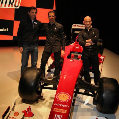 Marc Gené, Pedro de la Rosa y Antonio Lobato