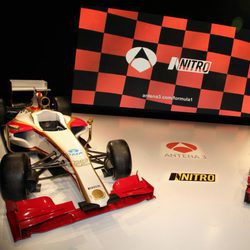 Plató de la presentación de la Fórmula 1 en Antena 3