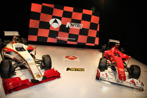 Plató de la presentación de la Fórmula 1 en Antena 3