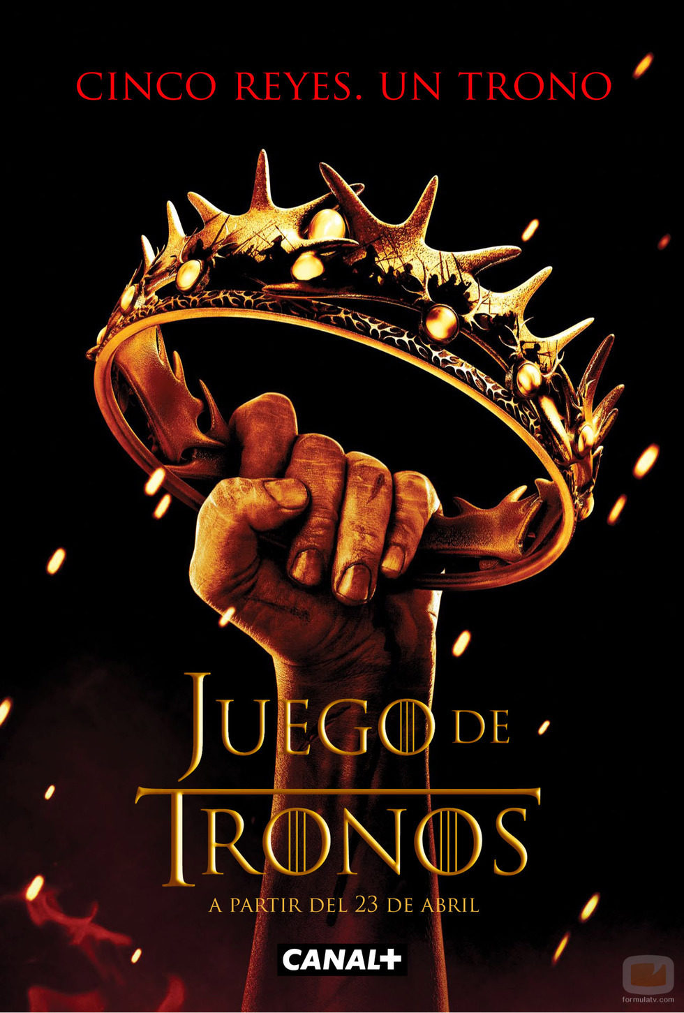 Cartel de la segunda temporada de 'Juego de tronos' en Canal+