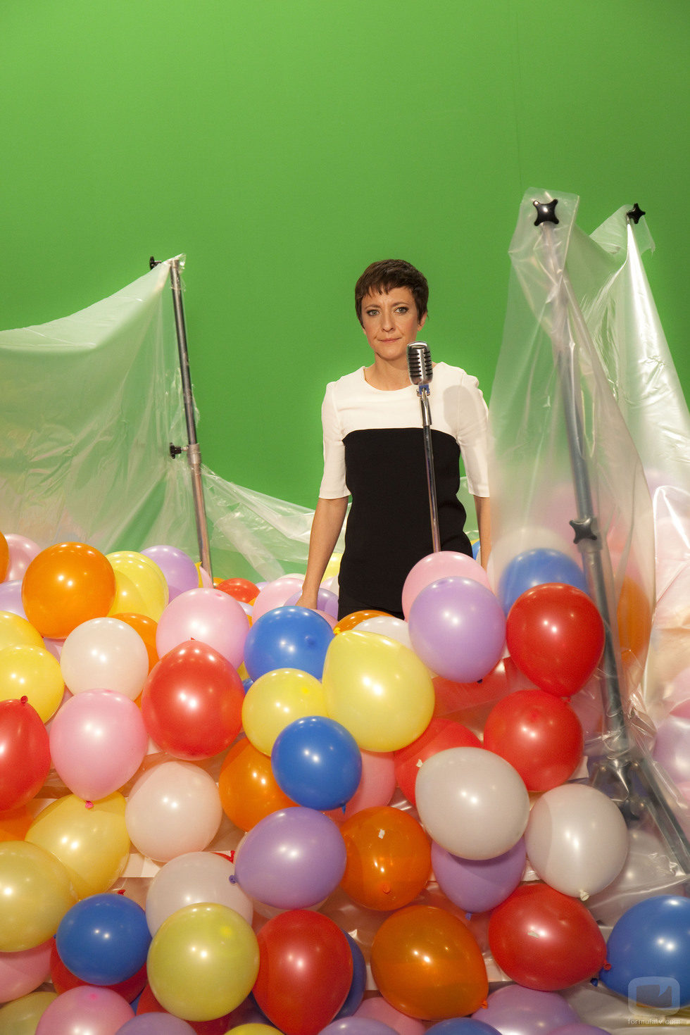 Eva Hache en el making off de "6 años de laSexta"
