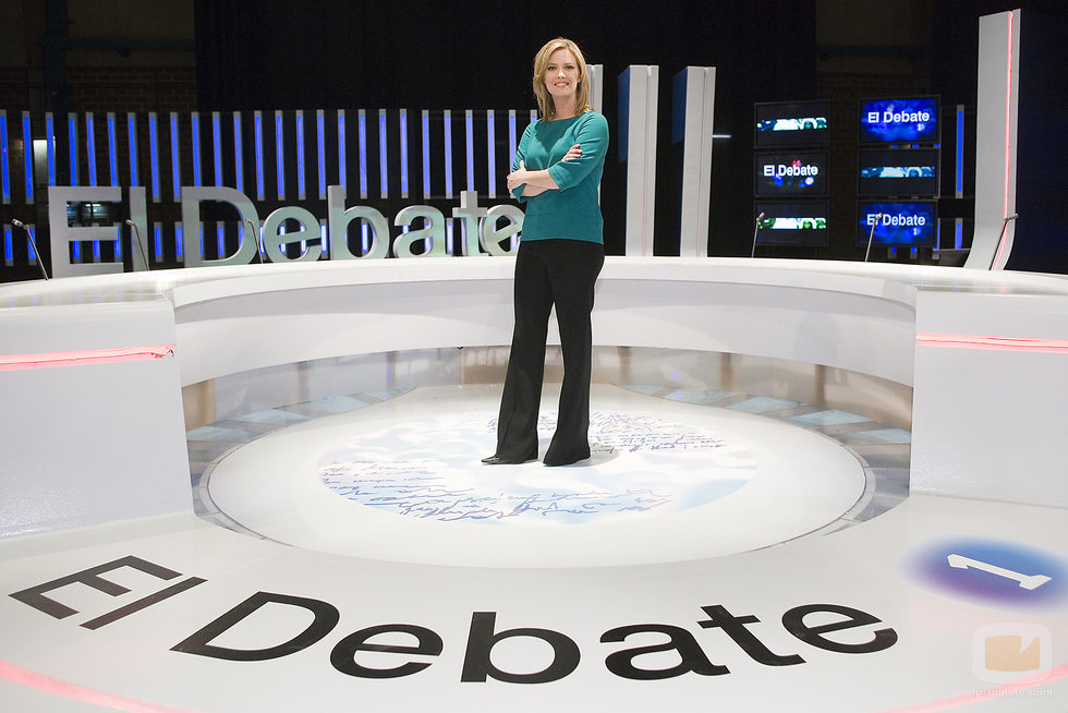 María Casado en el plató de 'El debate de La 1'