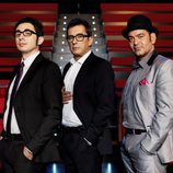 Berto Romero, Andreu Buenafuente y José Corbacho en el plató de 'Buenas noches y Buenafuente'