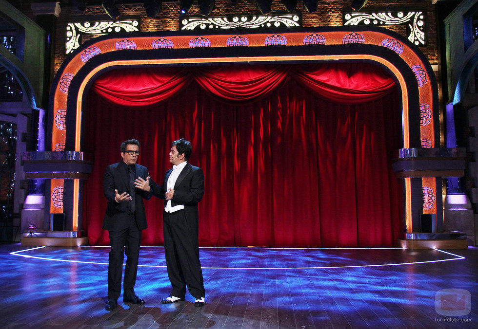 Andreu Buenafuente y Jose Corbacho en el plató de 'Buenas noches y Buenafuente'