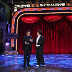 Andreu Buenafuente y Jose Corbacho en el plató de 'Buenas noches y Buenafuente'