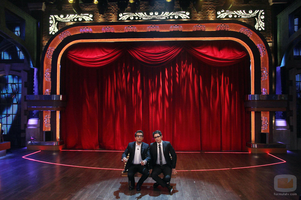 Andreu Buenafuente y Berto Romero en el plató de 'Buenas noches y Buenafuente'