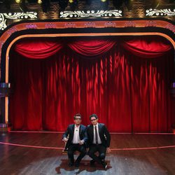 Andreu Buenafuente y Berto Romero en el plató de 'Buenas noches y Buenafuente'