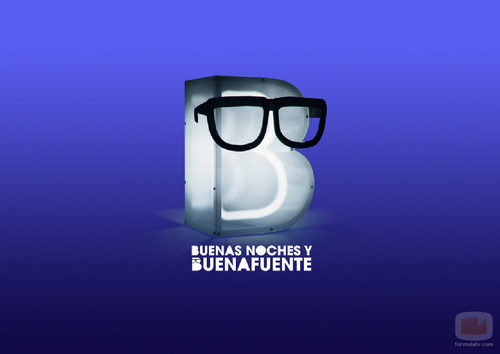 Logo de 'Buenas noches y Buenafuente' sobre fondo azul