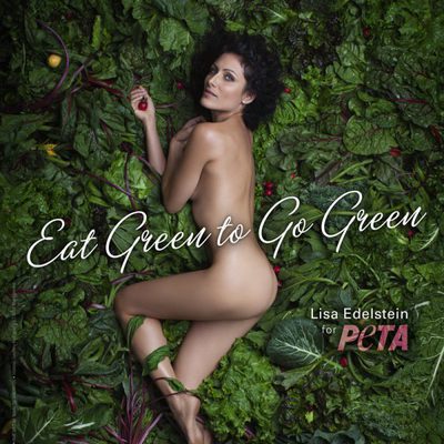 Lisa Edelstein posa desnuda para PETA