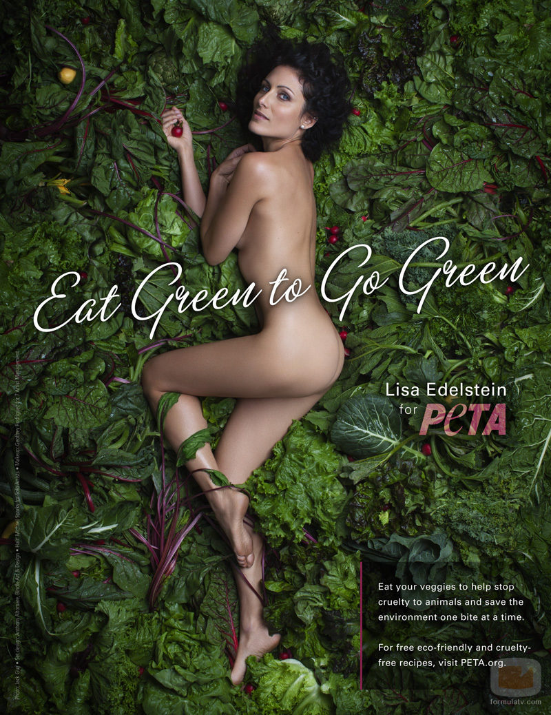 Lisa Edelstein posa desnuda para PETA