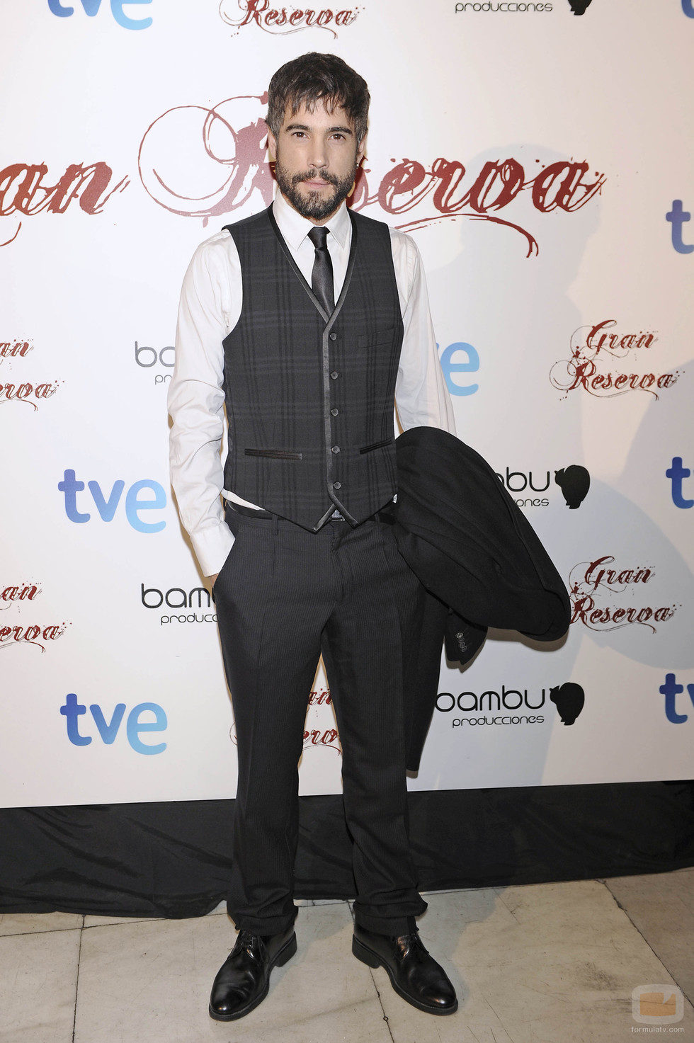 Unax Ugalde en la premiere de la tercera temporada de 'Gran Reserva'