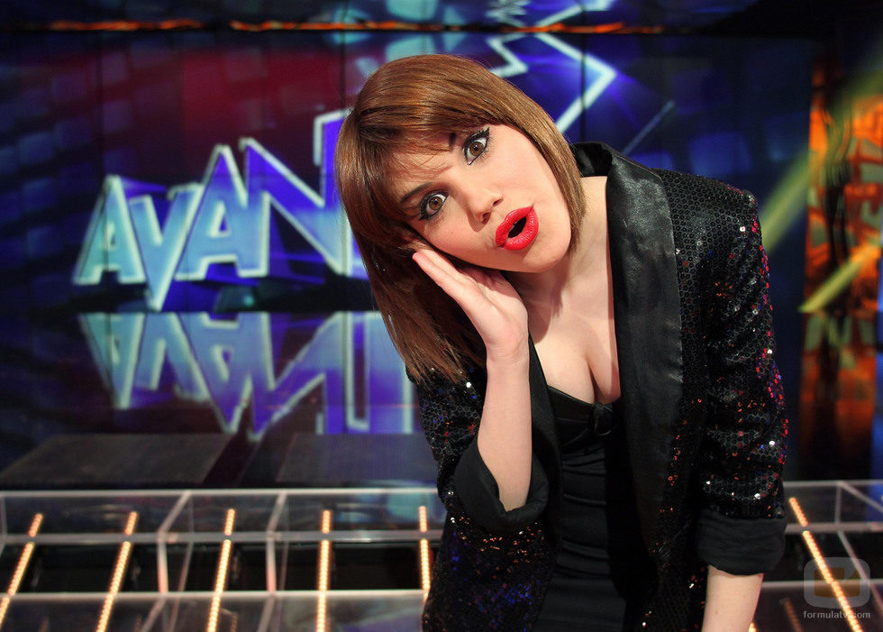 Angy Fernández en el plató de 'Avanti'