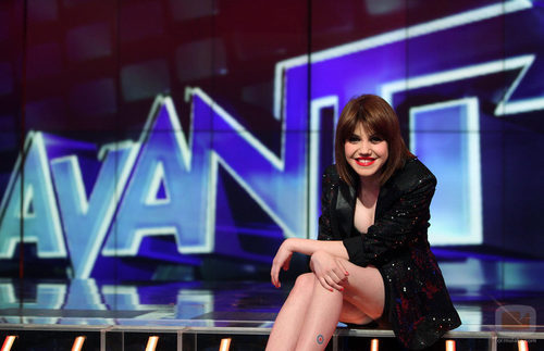 Angy Fernández sentada en el plató de 'Avanti'