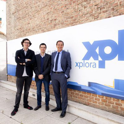 Presentación de Xplora con Floréz, Fernanbuco y Contreras