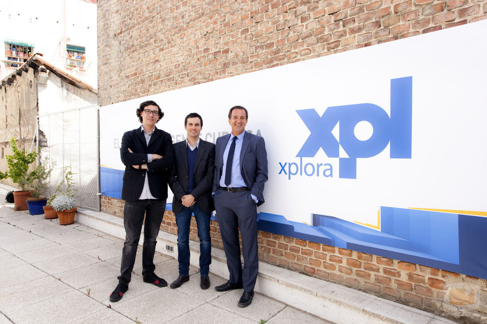 Presentación de Xplora con Floréz, Fernanbuco y Contreras