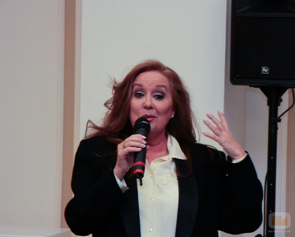 Fedra Lorente en el 40 aniversario del 'Un, dos, tres...'