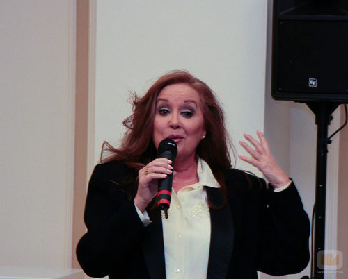 Fedra Lorente en el 40 aniversario del 'Un, dos, tres...'