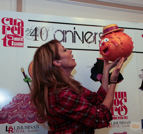 Miriam Díaz-Aroca con Ruperta