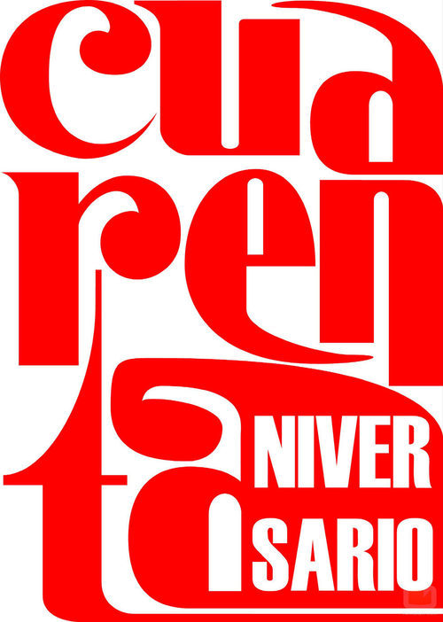 Logotipo del 40º aniversario del 'Un, dos, tres... responda otra vez'