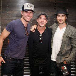 Matt Davis, Michael Trevino e Ian Somerhalder en Barcelona