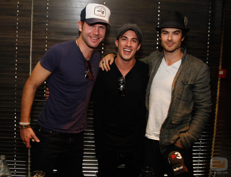 Matt Davis, Michael Trevino e Ian Somerhalder en la BloodyNight Con